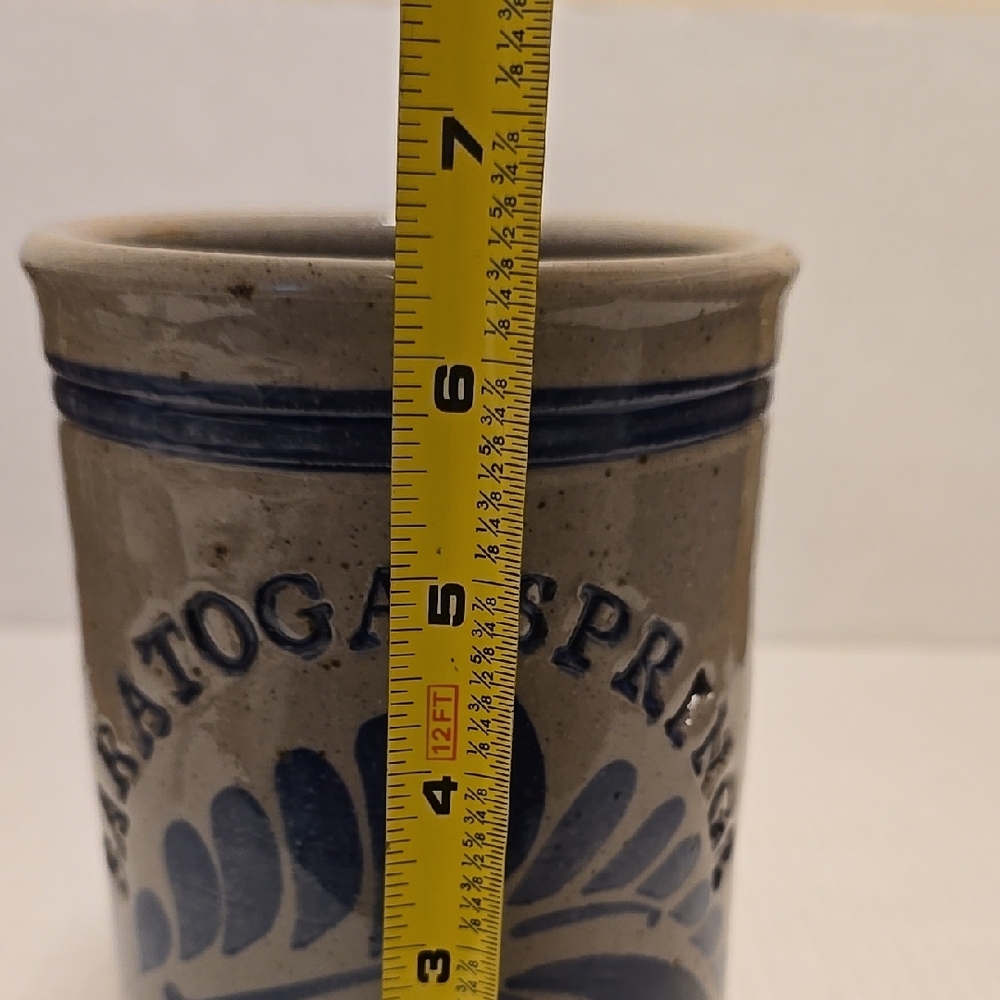 Saratoga Springs Pottery Crock / Vase / Utensil Holder - Picture 16 of 16